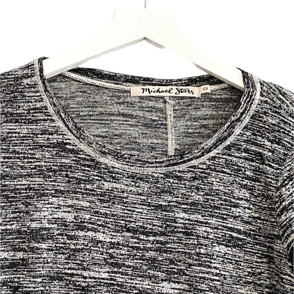 Michael Stars Marled Gray Long Sleeve Top, one size - Picture 6 of 10